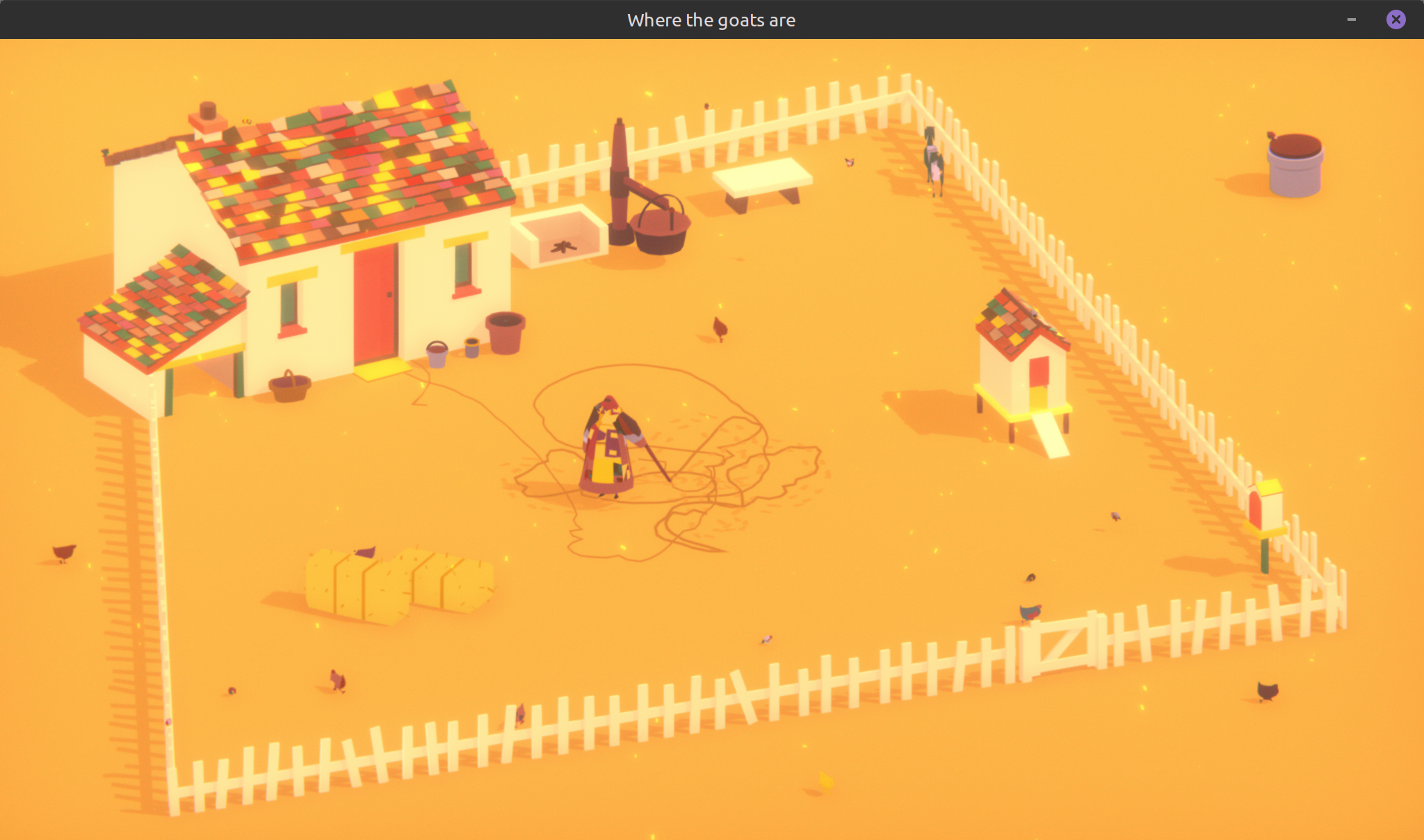 Tikvah drawing in the dirt