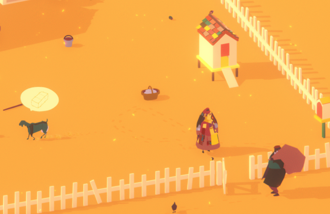 A mailman shows up at a virtual farm